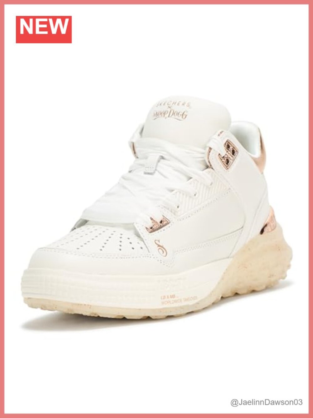 Snoop Dogg Collab Leather Mid-Top Sneakers with Air-Cooled Memory Foam